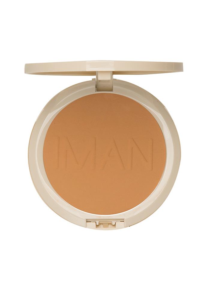 IMAN Oil-Blotting Pressed Powder, Light Medium - ADDROS.COM